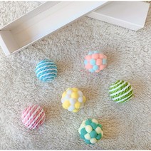 오하라 고양이 볼 6종 세트, 6색상혼합