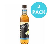 DaVinci Vanilla 미국 다빈치 바닐라 시럽 노 슈가 커피 카페 시럽 25.4oz(750ml) 2팩