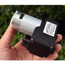 공기압 주입기 타이어펌프 셀프 공기압체크 자동차 에어 휴대용 DC 12V 마이크로 555 모터 피스톤 진공 공기 분당 큰 유량 음압 흡입