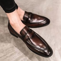 발 볼넓은 구두 로퍼 30대 경찰 해군 남자 세무남성 캐주얼 신 통기성 가죽 남성 신