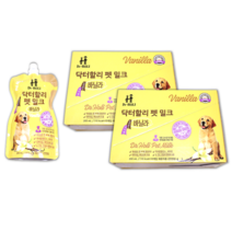 닥터할리 짜먹는 펫밀크 200ml x 20개입 새끼 강아지 노견 분유 우유 이유식 팻밀크, 펫밀크바닐라 200ml x 10개입 x 2박스