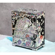 명품 ﻿나전칠기 공작 반닫이보석함 외국인 VIP 선물