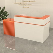 인포메이션 데스크 템바보드 프런트 데스크 리셉션, 오렌지 (왼쪽)