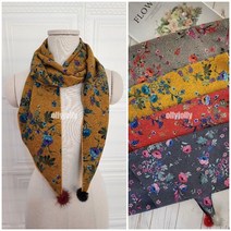꽃무늬 겨울 스카프 할머니 스카프 올리졸리H0985