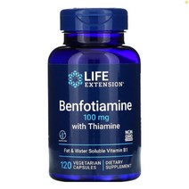 라이프익스텐션 Benfotiamine with Thiamine 100mg 120정, 1개, 기본