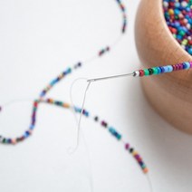 비즈공예바늘 비즈바늘 구슬바늘 큰 눈 구슬 바늘 가진 스피너 팔찌 제작자를 만들기 허리 키트 모인 제작