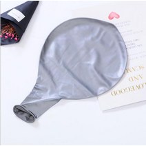 애드벌룬 에드벌룬 현판식 제막식천1pc 블랙 라운드 라텍스 풍선 36 인치 90cm 큰 웨딩 생일 파티 장식 공, 04 Silver