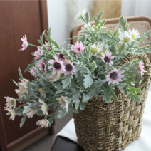 후로킹 데이지 조화 (3colors) 산소 산당화 납골당꽃 납골당꾸미기, 피치