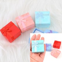 반지선물상자 선물포장박스 포장상자 미니 사각 하드 반지케이스, 블루