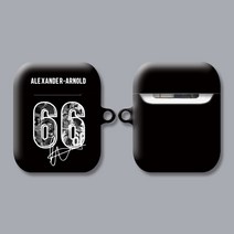 와우박스 주문제작 프리미어리그 리버풀 트렌트 알렉산더 아놀드 싸인 스페셜 블랙에디션 축구 유니폼 에어팟 버즈 무선 이어폰 케이스, 유광 하드케이스, 에어팟(1세대/2세대)
