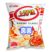 홍홍 중국식품 샹호쟈 상호쟈 새우칩 새우스낵 40g 새우맛과자 중국과자 오이시 oishi, 1개, 1개