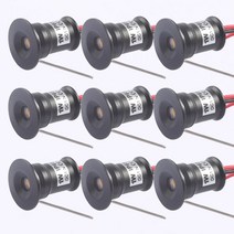 직부조명 12V 쿠커 후드 미니 실내 Downlight 디 밍이 가능한 Led 명소 캐노피 1W 15mm RGB 계단 캐비닛 빛, 02 White Housing_01 30 Degree, 06 12V White