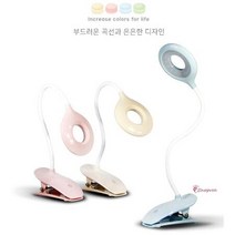 LED침대 독서등 공부방 스탠드 책상조명 독서실학습용 수험생 책상용 공부용 공부등 스텐드 휴대용 책상등 학생, LED마카롱 클립스탠드 그린