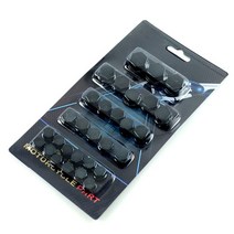 오토바이 프레임 부품 30 개/대 오토바이 액서리 헤드 스크류 너트 Electroplated Cap Cover Yamaha Kawasa, 01 Black