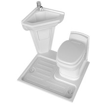 캠핑카 욕실 세면대 카라반 세면기 설치