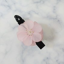 SUNNYDAY 봄 꽃 플라워 바나나핀 성인 여성 반머리 반묶음 한묶음 헤어핀 머리핀 국산 헤어 악세사리 집게핀 삔 CCC8