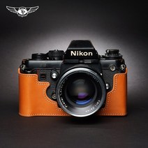 카메라 케이스 가방 소프트 하드 방수 캐리어 대만 TP 리얼 가죽 니콘 F3 카메라 가방 F3HP F3AFF3T 가죽커버 핸드메이드 소가죽, 01 베이스블랙