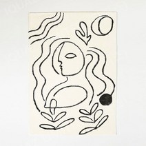 아트카펫 피카소러그 거실용매트 극세사카페트 감성드로잉 겨울카페트 북유럽 포인트인테리어