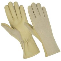 ONETAC OUTDOOR Nomex Flight Flyers 장갑 파일럿 내화성 블랙 그린 탠(그린 XS), Tan_X-Large (Pack of 1)