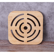 원목 꽃모양 냄비 받침 선택1종, 동심원, 1개