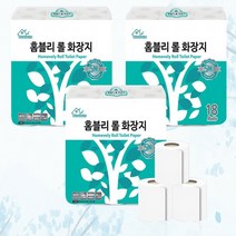 두툼한 휴지 1＋1 먼지 안나는 천연펄프 화장지 18롤 40m 무형광 무색소 물에 잘녹는