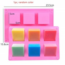 약과틀 케이크 금형 직사각형 초콜릿 실리콘 Diy 수제 비누 문 장식 도구 베이킹 큐브 트레이 얼음, [12] 12, [12] 12