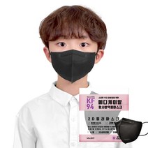 데일리핏 새부리형 KF94 50매 소형 메디케이알 컬러 황사 마스크, 새부리형KF94 와이드 소형(버니블랙50)