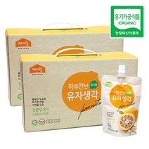 국내산 고흥 하루한번유자생각 (120ml x 15포) 2박스 유자즙, 단품, 단품