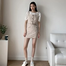 여성 미니 스커트 치마 팬츠 히드니 뒷밴딩 포켓