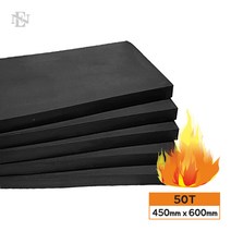 (방화 폼 패드 50T 450mmX600mm) 내화 인증 매트, 수량