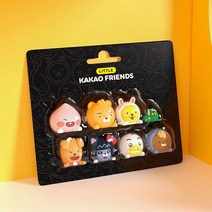 카카오프렌즈 캐릭터 카카오 차량 대시보드 장식 피규어 8종 마스크걸이 세트, 차량용 피규어 8종세트, 차량용 피규어 8종세트