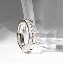회전 묵주반지 남자 여자 명동성당 김연아 은 순결 명품 묵주 큐빅 반지