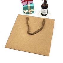 바닥넗은 쇼핑백 일식 초밥 정사각형 종이가방 L