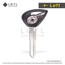 야마하 드랙스타 V-스타 DS400 DS650 DS1100 XVS400 XVS650 XV1900 XVS1300 XVS950 XV1700 용 키 언컷 빈 교체 3 개입, CHINA_1 PCS Black Left