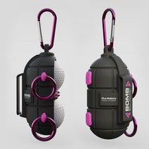 골프공 파우치 볼주머니 골프볼 수류탄 케이스 남성 여성 선물용, 2구형, 핑크