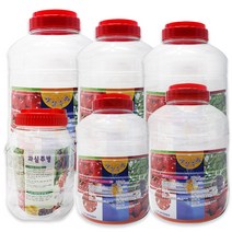 담금주병 과실주병 효소병 PET병 샤론주방 [박스판매], 과실주병 15L(원형) 1박스(6개), 6개