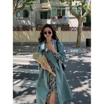 위어라 하프 여성 트렌치코트