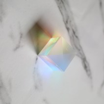 크리스탈 프리즘 큐브 도형 촬영 디스플레이 소품 전시다이, 20 * 20 * 17mm