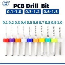 마그네틱드릴 마그드릴 카바이드 마이크로 드릴 비트 미니 CNC 드릴링 세트 인쇄 회로 기판 보드 PCB, 10pcs 0.3