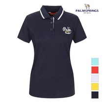 팜스프링스 팜스프링스 여성 심플로고 카라 반팔티셔츠_ STSL192254
