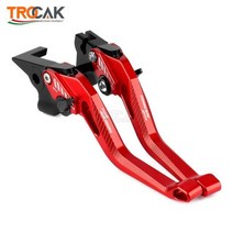새로운 로고 트레이서 900 야마하 TRACER900 2021 2022 오토바이 CNC 알루미늄 조정 가능한 짧은 브레이크 클러치 레버, RED BLACK