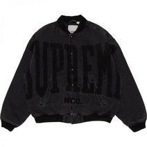 슈프림 Supreme 워시드 녹아웃 데님 바시티 재킷 블랙