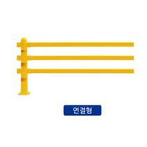 어린이보호 무단횡단금지휀스: W2000-H987 연결형 어린이보호구역 앙카형 매립형 U자형 삼각볼라드 우레탄 전선보호대 전선보호 과속방지턱 코너보호대 접착식, 1개