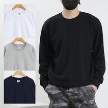 남자 기본 무지 맨투맨 티셔츠 TEE5018