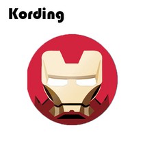 코딩 KD-34 원형 스마트폰 마그네틱 자석 디자인 철판 플레이트, 1개, 53. 아이언 3cm