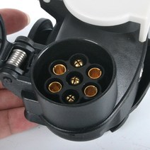 12V EU Plug Towbar Connector Socket Trailer Parts Durable Electric Heavy Duty Truck Towing Wiring, 한개옵션0