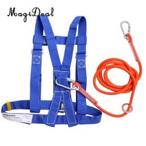 클라이밍로프 암벽로프 암벽자일 밧줄 클라이밍화암벽 등반 half body fall protection safety 마구 belt lanyard with carabiner ce, 300cm 초