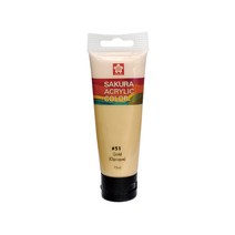 [알파] [사쿠라]아크릴물감 75ml (색상 선택), 옵션:[6062040]Gold