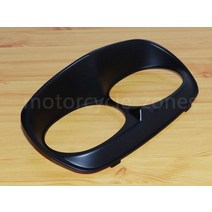 오토바이 스카울 헤드라이트 베젤 트림 할리 로드 글라이드 1998 - 2013 외부 블랙 크롬, 03 Matte Black