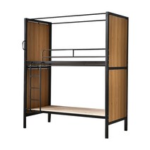 성인 벙커침대 계단형 복층 철제 모던 하우스 공간 위, 1.2m길이 2m높이 2.4m 갈색